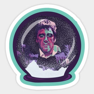 Scarface Snow Globe Sticker